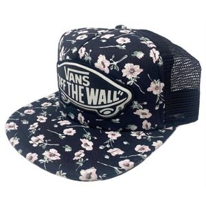 Vans Off The Wall Women's Beach Girl Trucker Hat Cap - Graphite Floral